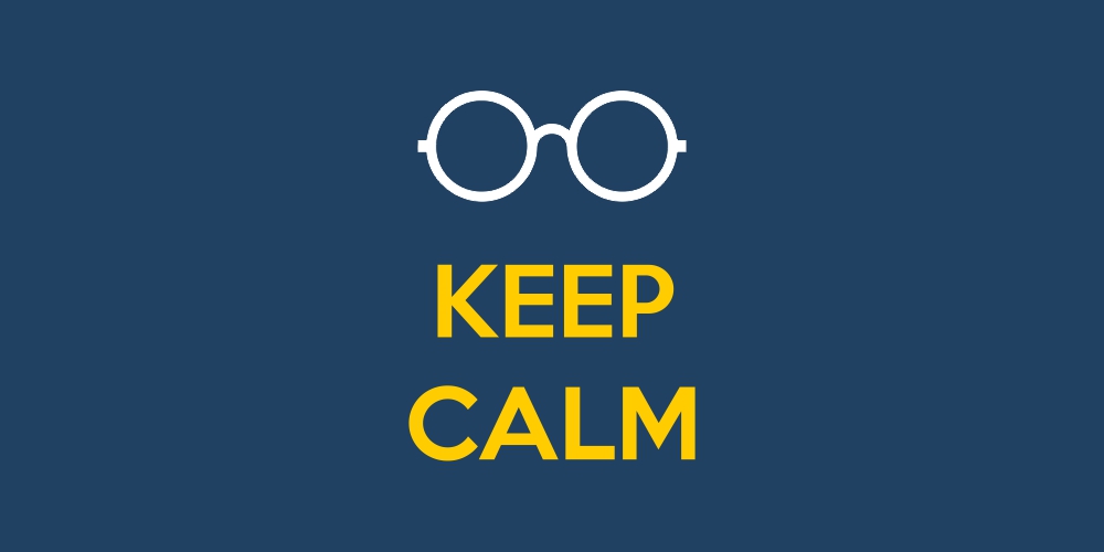 keep calm na hora da criança usar oculos